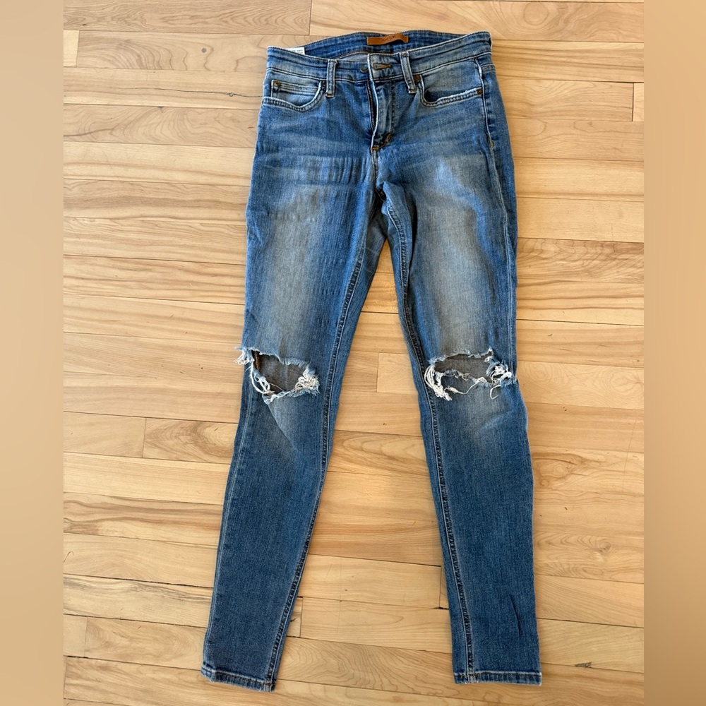 Joe's Jeans Women's Blue Distressed Skinny Jeans